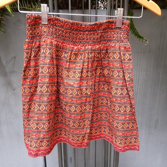 Tribal Print Mini Skirt Aztec Southwestern by Sunset Surf Co. Size Small - Picture 10 of 15